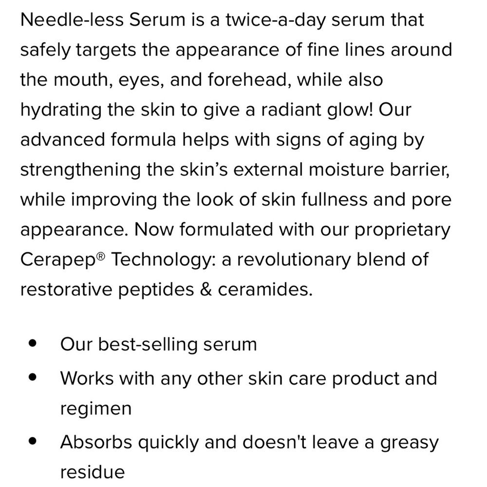 DRMTLGY Needle-less Serum, NEW SAFETY SEALED. Price on web is $69! - Picture 3 of 11